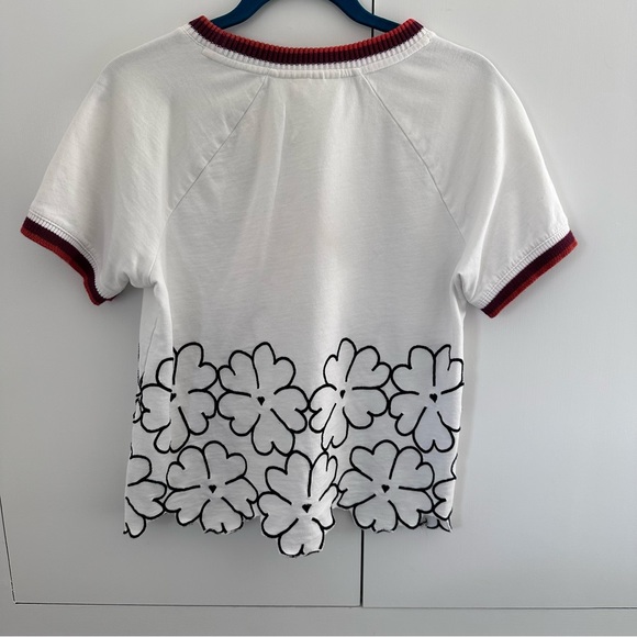 Anthropologie Maeve Top with Floral Scallop Detail - Picture 4 of 5